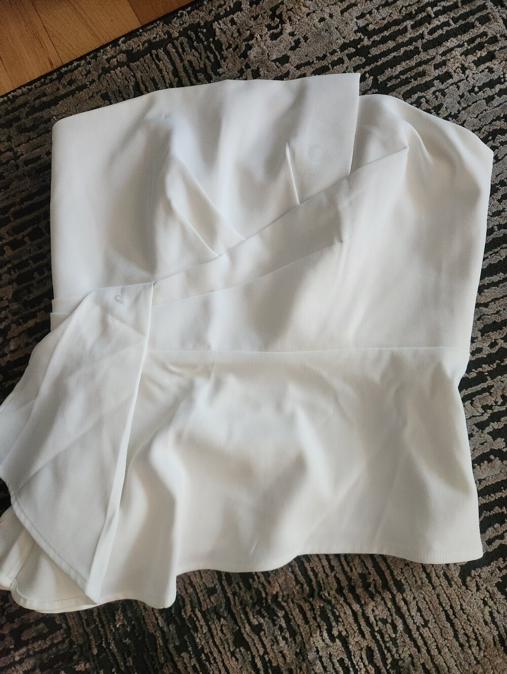 White House Black Market White Peplum Corset Top, Size 6